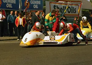 Mick Burcombe & Colin Hardman (Ireson Yamaha) 1988 Sidecar TT