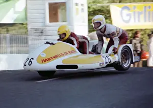 Mick Burcombe & Derek Rumble jnr (Rumble Yamaha) 1980 Sidecar TT