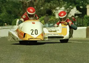 Mick Burcombe & Steve Parker (Ireson Yamaha) 1986 Sidecar TT