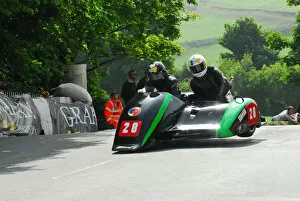 Images Dated 2nd June 2012: Mick Donovan & Aaron Galligan (Honda) 2012 Sidecar TT