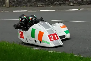 Mick Donovan & Aaron Galligan (Ireson Honda) 2013 Sidecar TT