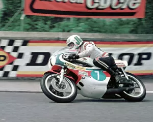 Images Dated 19th September 2011: Mick Grant at Parliament Square: 1974 Junior TT