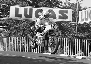 Mick Grant on Slippery Sam (Triumph) 1974 Production TT
