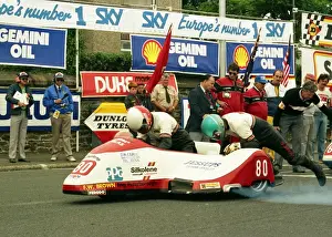 Mick Hamblin & Robert Smith (Shelbourne) 1988 Sidecar TT