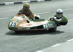 Images Dated 18th September 2020: Mick Harvey & Brian Alflatt (Yamaha) 1980 Sidecar TT