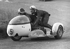 Images Dated 1st January 2022: Mick Horspole & E McPherson (Bingham Triumph) 1970 750 Sidecar TT
