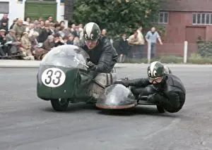 Mick Potter & David Wright (Triumph) 1965 Sidecar TT