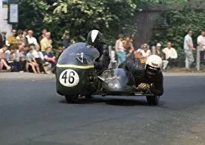 Images Dated 7th October 2016: Mick Potter & Norman Panter (Triumph) 1970 500cc Sidecar TT