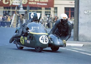 Images Dated 14th May 2019: Mick Potter & Norman Panter (Triumph) 1970 750 Sidecar TT