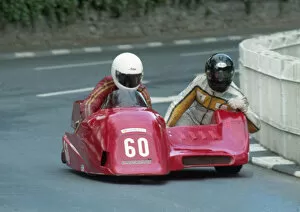 Images Dated 21st June 2020: Mick Thompson & Simon Moody (Ireson Kawasaki) 1996 Sidecar TT