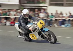 Images Dated 10th June 2021: Mick Withers (Yamaha) 1987 Senior Manx Grand Prix