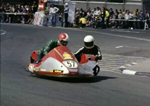 Images Dated 27th June 2021: Mick Wortley & Alan Fisher (Suzuki) 1982 Sidecar TT