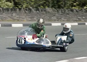 Mick Wortley & Nick Walker (Mick Boddice Kawasaki) 1979 Sidecar TT