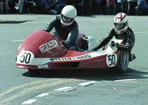 Images Dated 19th August 2020: Mike Alexander & Alan Worsfold (Yamaha) 1981 Sidecar TT