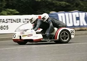 Images Dated 28th July 2017: Mike Alexander & Ian Watson (Konig) 1979 Sidecar TT