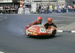 Images Dated 27th June 2021: Mike Barry & John Jefferson (Suzuki) 1982 Sidecar TT