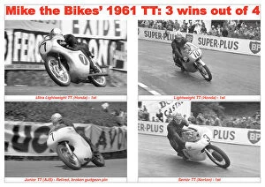 Images Dated 17th October 2019: Mike the Bikes 1961 TT; 3 wins out of 4