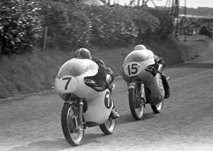 Images Dated 17th December 2021: Mike the Bikes first GP win - 1959 Ultra Lightweight Ulster Grand Prix