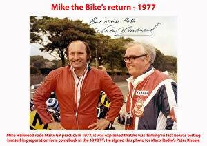 Mike Hailwood Gallery: Mike the Bikes return - 1977