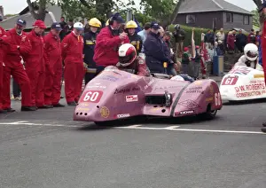 Mike Cain & Celene Cain (G&D Phinik Honda) 1998 Sidecar TT