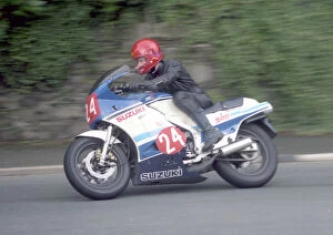 Images Dated 21st June 2021: Mike Casey (Suzuki) 1985 Newcomers Manx Grand Prix