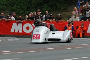 Images Dated 10th June 2016: Mike Cookson & Alun Thomas (Honda Ireson) 2016 Sidecar 2 TT