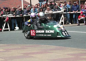 Images Dated 21st June 2020: Mike Cookson & Kris Hibberd (Ireson Honda) 1995 Sidecar TT