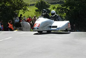 Images Dated 15th July 2009: Mike Cookson & Kris Hibberd (Shelbourne Honda) 2009 Sidecar TT