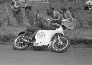 Images Dated 17th December 2021: Mike Hailwood (AJS) at the 1959 Ulster Grand Prix