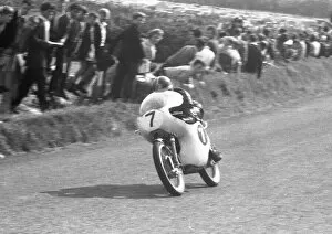 Images Dated 17th December 2021: Mike Hailwood (Ducati) 1959 Ultra Lightweight Ulster Grand Prix