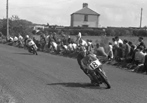 MZ Prints: Mike Hailwood (Ducati) and Gary Hocking (MZ) 1959 Lightweight Ulster Grand Prix