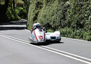 Suzuki Prints: Mike Jackson Jake Roberts DMR Suzuki 2023 Sidecar TT