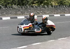 Images Dated 13th December 2019: Mike Joyce & Alan Collins (Suzuki) 1979 Sidecar TT