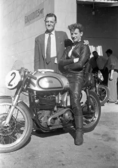 Images Dated 18th April 2022: Mike Kelly (Norton) 1958 Senior Manx Grand Prix