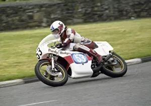 Images Dated 17th March 2019: Mike Kneen (Yamaha) 1980 Junior Manx Grand Prix