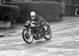 Images Dated 30th September 2020: Mike O Rourke (Norton) 1956 Junior TT