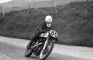 Images Dated 11th October 2020: Mike O Rourke (Norton) 1956 Junior TT