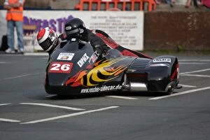 Images Dated 5th June 2010: Mike Roscher & Gregory Cluze (LCR Suzuki) 2010 Sidecar A TT