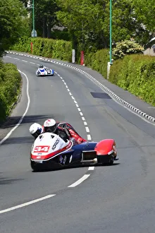 Images Dated 31st October 2020: Mike Roscher & Manuel Hirsch (LCR Suzuki) 2015 Sidecar TT