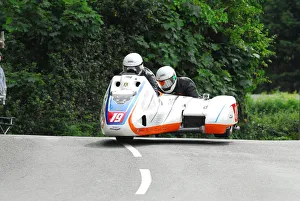 Images Dated 2nd June 2018: Mike Roscher & Shaun Parker (LCR Suzuki) 2018 Sidecar TT