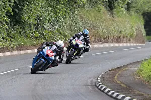 Images Dated 14th July 2022: Milo Ward (Honda) and Mick Norbury (Honda) 2022 Superstock TT