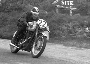 Images Dated 28th March 2021: Morrie Lowe (BSA) 1956 Junior TT