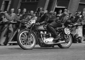 Morrie Lowe (Triumph) 1955 Senior TT