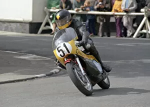 Images Dated 13th June 2022: Murray Warner (Yamaha) 1974 Junior Manx Grand Prix