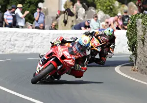 Nathan Harrison (Honda) and Jamie Coward (Yamaha) 2022 Southern 100