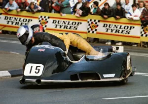 Images Dated 29th June 2019: Neil Smith & Dave Wood (Yamaha) 1989 Sidecar TT