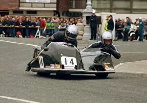Images Dated 29th June 2019: Neil Smith & John Gibbard (Yamaha) 1988 Sidecar TT