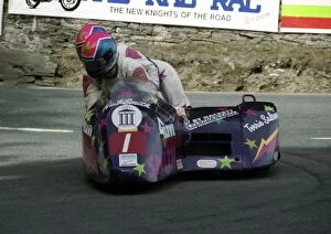 Images Dated 29th January 2018: Neil Smith & Terrie Salone (Smith Ducati) 1993 Sidecar TT