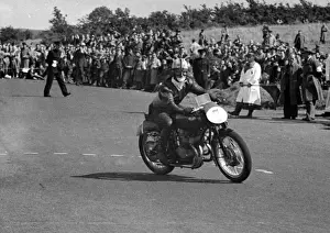 Gilera Prints: Nello Pagani (Gilera) 1950 Senior Ulster Grand Prix