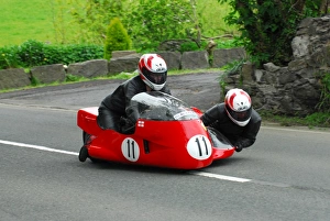 Nick Cutmore Collection: Nick Cutmore & Nancy Thomas (BSA) 2015 Pre TT Classic
